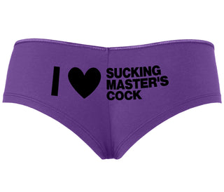 I Love Sucking Master's Cock - Purple Boyshort