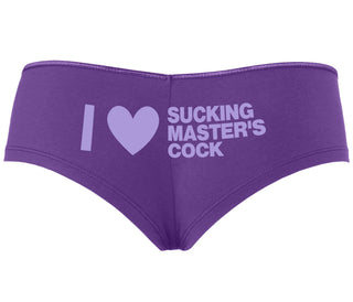 I Love Sucking Master's Cock - Purple Boyshort