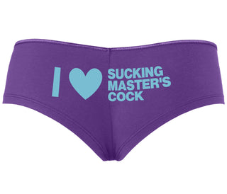 I Love Sucking Master's Cock - Purple Boyshort