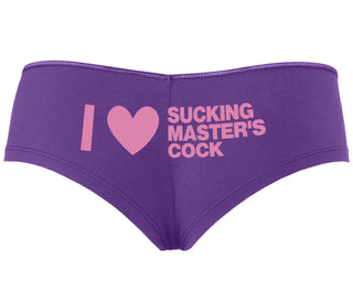 I Love Sucking Master's Cock - Purple Boyshort