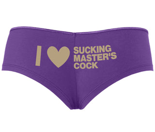 I Love Sucking Master's Cock - Purple Boyshort