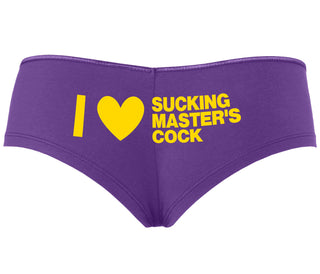 I Love Sucking Master's Cock - Purple Boyshort