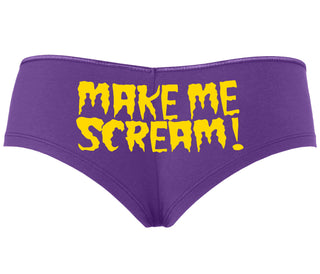 Make Me Scream - Purple Boyshort