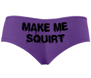 Make Me Squirt Wet - Purple Boyshort