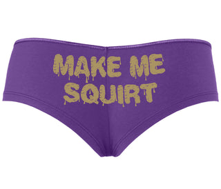 Make Me Squirt Wet - Purple Boyshort