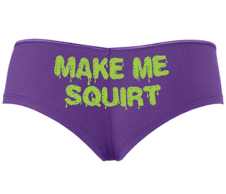 Make Me Squirt Wet - Purple Boyshort