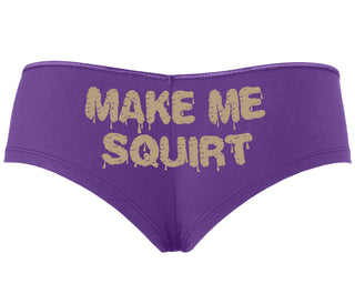 Make Me Squirt Wet - Purple Boyshort