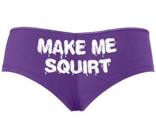 Make Me Squirt Wet - Purple Boyshort