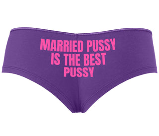 Married Pussy Is The Best Pussy - Purple Boyshort
