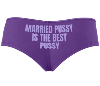 Married Pussy Is The Best Pussy - Purple Boyshort