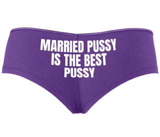 Married Pussy Is The Best Pussy - Purple Boyshort