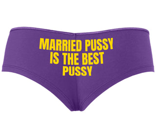 Married Pussy Is The Best Pussy - Purple Boyshort