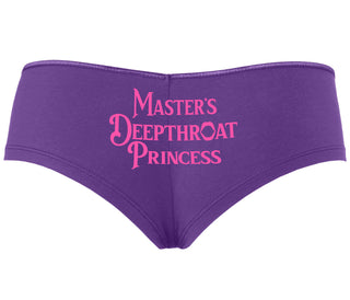 Master's Deepthroat Princess - Purple Boyshort