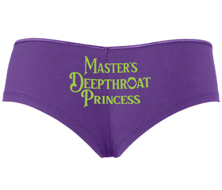 Master's Deepthroat Princess - Purple Boyshort