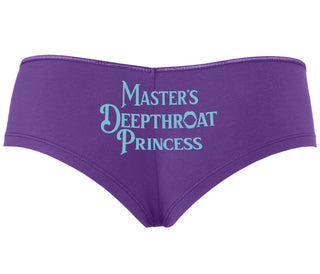 Master's Deepthroat Princess - Purple Boyshort