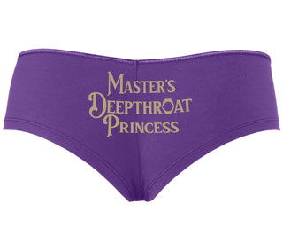 Master's Deepthroat Princess - Purple Boyshort
