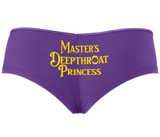 Master's Deepthroat Princess - Purple Boyshort