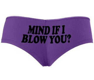 Mind If I Blow You - Purple Boyshort