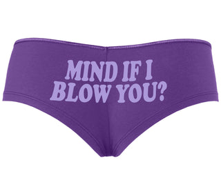Mind If I Blow You - Purple Boyshort
