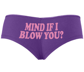 Mind If I Blow You - Purple Boyshort