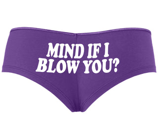 Mind If I Blow You - Purple Boyshort