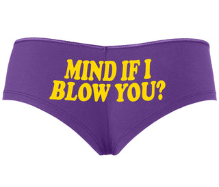Mind If I Blow You - Purple Boyshort