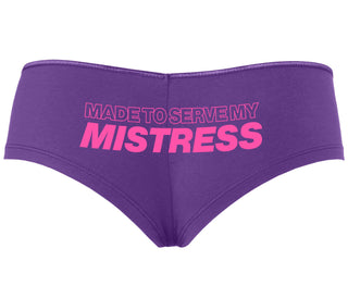 Made To Serve My Mistress - Purple Boyshort