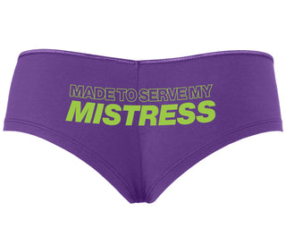 Made To Serve My Mistress - Purple Boyshort