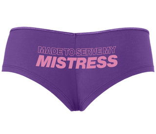 Made To Serve My Mistress - Purple Boyshort