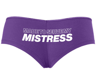 Made To Serve My Mistress - Purple Boyshort