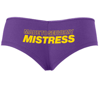 Made To Serve My Mistress - Purple Boyshort