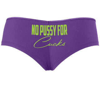 No Pussy For Cucks - Purple Boyshort