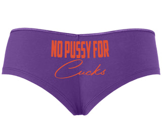 No Pussy For Cucks - Purple Boyshort