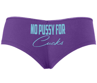 No Pussy For Cucks - Purple Boyshort