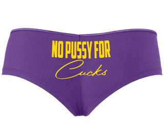 No Pussy For Cucks - Purple Boyshort