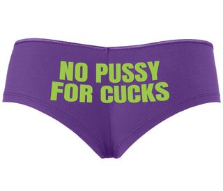 No Pussy For Cucks - Purple Boyshort