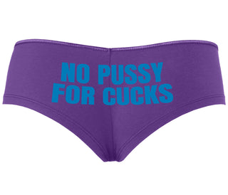 No Pussy For Cucks - Purple Boyshort