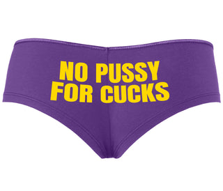 No Pussy For Cucks - Purple Boyshort