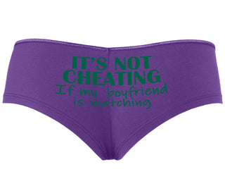 It’s Not Cheating If My Boyfriend Watches - Purple Boyshort