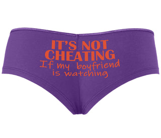 It’s Not Cheating If My Boyfriend Watches - Purple Boyshort