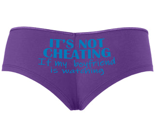 It’s Not Cheating If My Boyfriend Watches - Purple Boyshort
