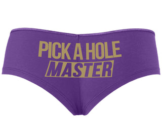 Pick A Hole Master - Purple Boyshort
