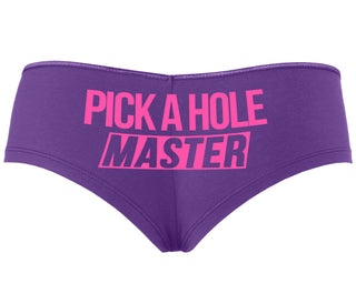 Pick A Hole Master - Purple Boyshort