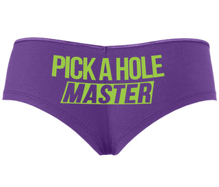 Pick A Hole Master - Purple Boyshort
