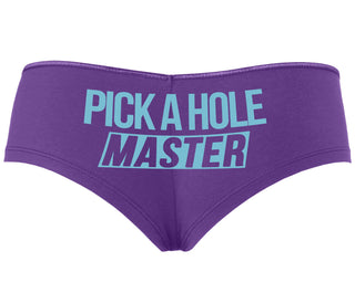 Pick A Hole Master - Purple Boyshort