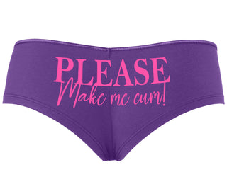Please Make Me Cum - Purple Boyshort