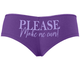 Please Make Me Cum - Purple Boyshort