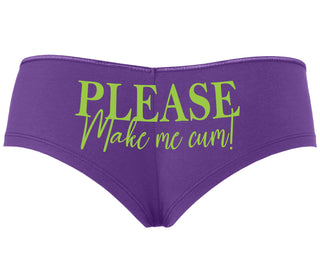 Please Make Me Cum - Purple Boyshort