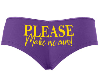 Please Make Me Cum - Purple Boyshort