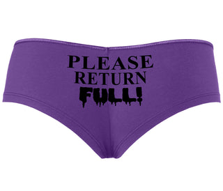 Please Return Full - Purple Boyshort